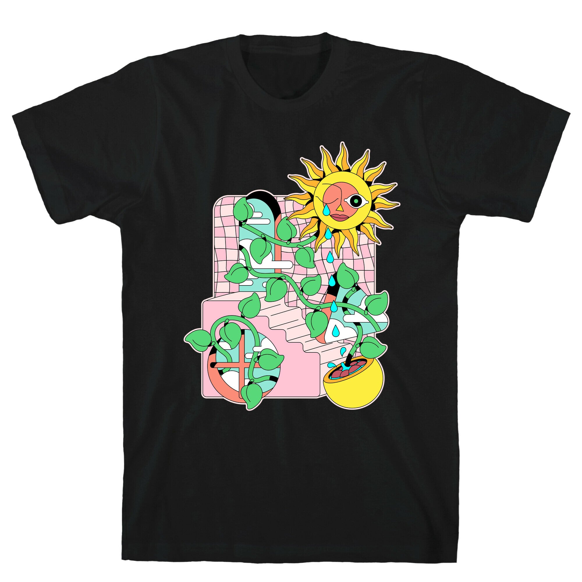 Trippy Sunflower Shower T-Shirt
